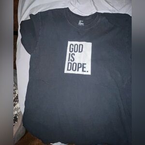Black 'God Is Dope' T-Shirt
